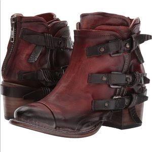 FREEBIRD CIRCE STRAPPY CHUNKY BLOCK HEEL ANKLE BOOTS SIZE 8